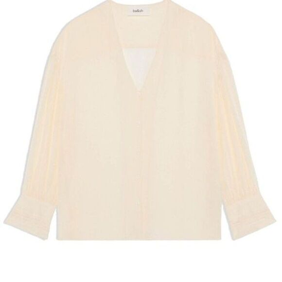 Ba&sh WOMEN'S ULTRA BLOUSE - OFF WHITE - Picture 4 of 6
